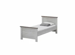 Eenpersoonsbedden|Eenpersoonsbedden|Bed Eline 90x200cm - decor - white & autumn oak