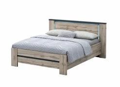 Bed Elvira 140x200cm - decor - canada oak- Tweepersoonsbedden