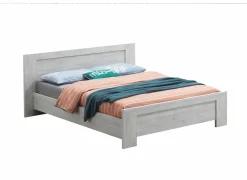 Bed Elvis 160x200cm - decor - witte eik- Tweepersoonsbedden