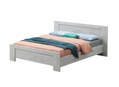 Bed Elvis 180x200cm - decor - witte eik- Tweepersoonsbedden