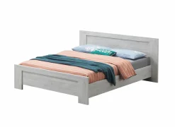 Tweepersoonsbedden|Bed Elvis 140x200cm - decor - witte eik