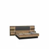 Tweepersoonsbedden|Bed Jabim 180x200cm - decor - alpine picea & zwart