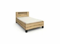 Bed Kato  120x200cm - melamine - etna eik- Eenpersoonsbedden|Eenpersoonsbedden