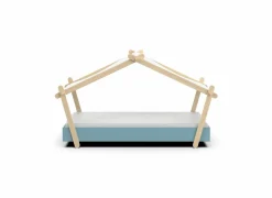 Bed Lodge 90x200cm - MDF - blauw- Eenpersoonsbedden|Eenpersoonsbedden