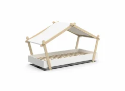 Eenpersoonsbedden|Eenpersoonsbedden|Bed Lodge 90x200cm - MDF - wit