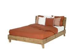 Tweepersoonsbedden|Bed Opium 180x200cm - gerecycleerd den massief - naturel