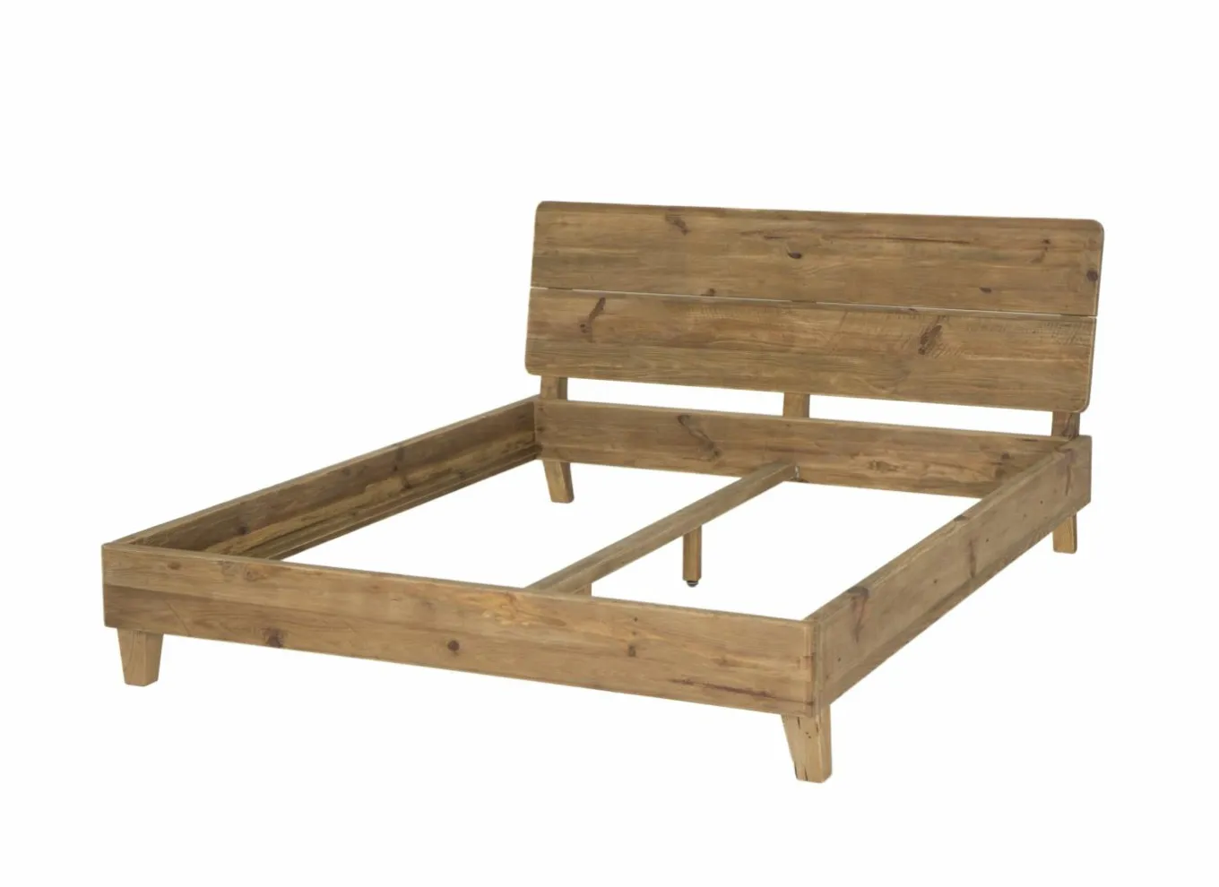 Tweepersoonsbedden|Bed Opium 160x200cm - gerecycleerd den massief - naturel