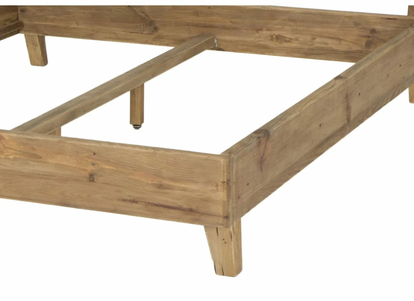 Tweepersoonsbedden|Bed Opium 160x200cm - gerecycleerd den massief - naturel