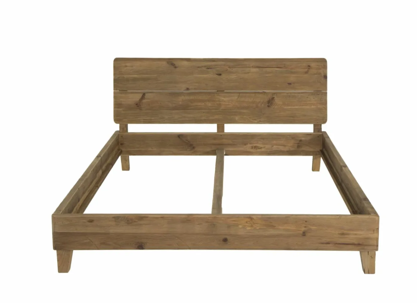 Tweepersoonsbedden|Bed Opium 160x200cm - gerecycleerd den massief - naturel