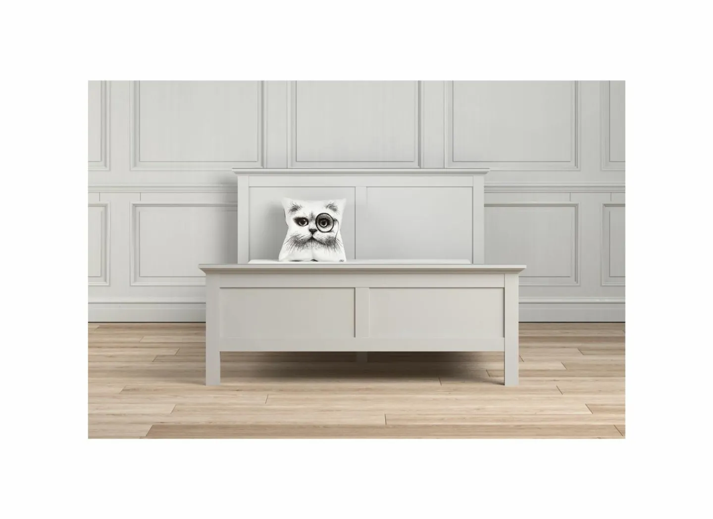 Bed Paris 160x200cm - decor - wit- Tweepersoonsbedden