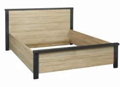 Bed Phaedra 140x200cm - decor - Franse eik & nox- Tweepersoonsbedden