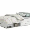 Demeyere Tweepersoonsbedden|Bed Pocket 160x200cm - decor - pearl white met opbergruimte