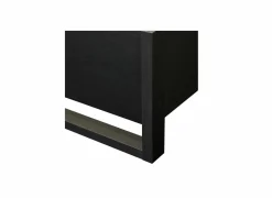 Tweepersoonsbedden|Bed Rosie 140x200cm - melamine  - nox zwart