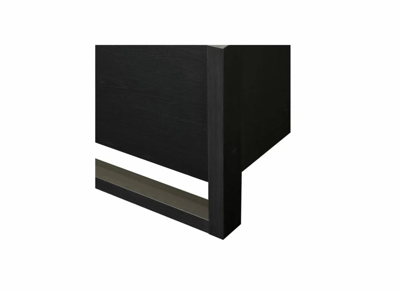 Tweepersoonsbedden|Bed Rosie 140x200cm - melamine - nox zwart