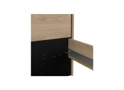 Bed Ry 160x200cm - decor - bruin & zwart- Tweepersoonsbedden