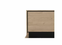 Bed Ry 160x200cm - decor - bruin & zwart- Tweepersoonsbedden