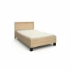 Bed Tessa 120x200cm - melamine - zand eik- Eenpersoonsbedden|Eenpersoonsbedden