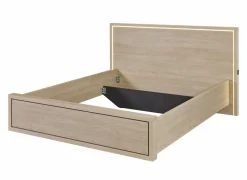 Bed Udine 180x200cm - decor - urban oak- Tweepersoonsbedden
