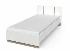 Bed Watson 90x200 - decor - kronberg eik & wit- Eenpersoonsbedden|Eenpersoonsbedden