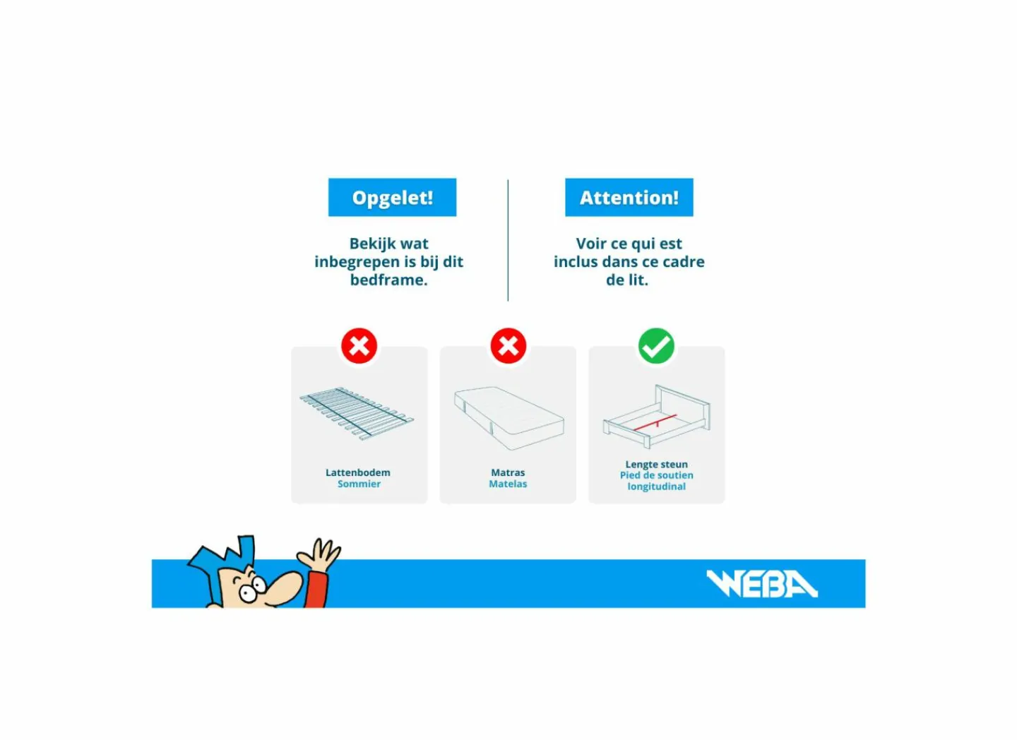 Bed Watson 180x200cm - decor - kronberg & waterford eik- Tweepersoonsbedden