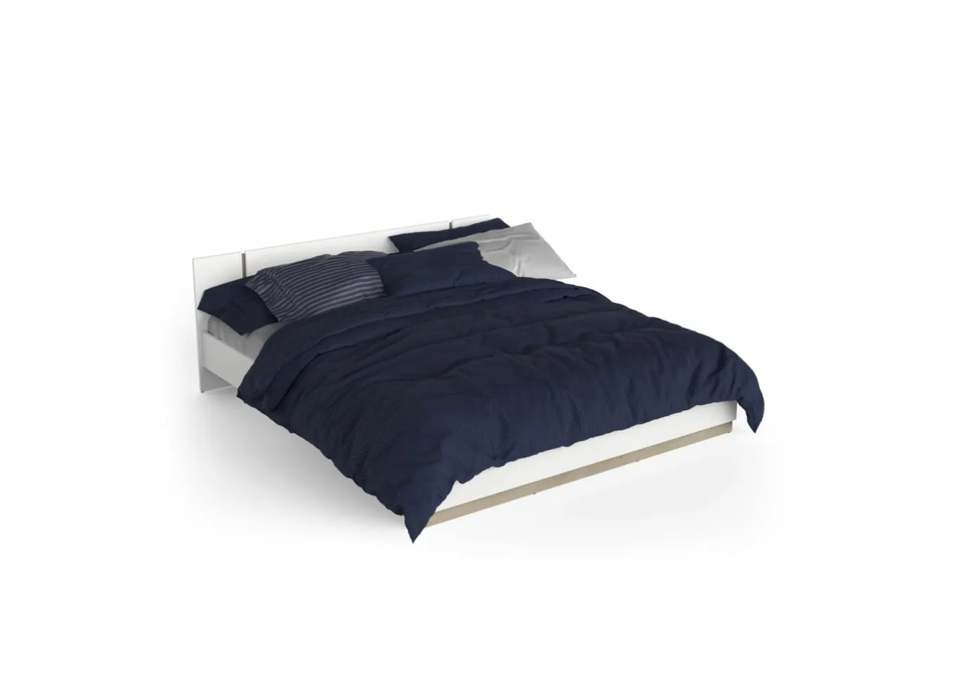 Tweepersoonsbedden|Bed Watson 180x200cm - decor - kronberg eik & wit