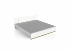 Tweepersoonsbedden|Bed Watson 180x200cm - decor - kronberg eik & wit