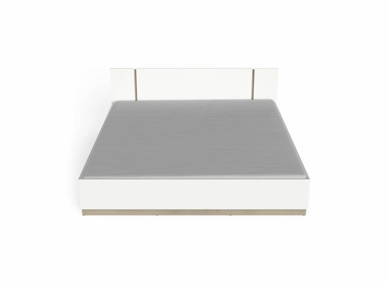 Tweepersoonsbedden|Bed Watson 180x200cm - decor - kronberg eik & wit