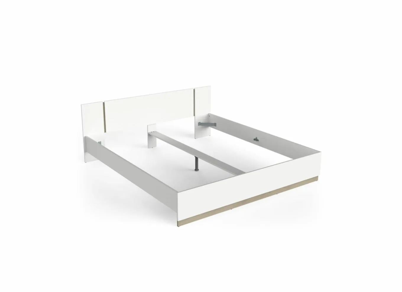 Tweepersoonsbedden|Bed Watson 180x200cm - decor - kronberg eik & wit