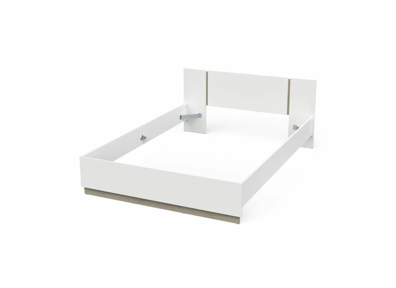 Tweepersoonsbedden|Bed Watson 140x200cm - decor - kronberg eik & wit