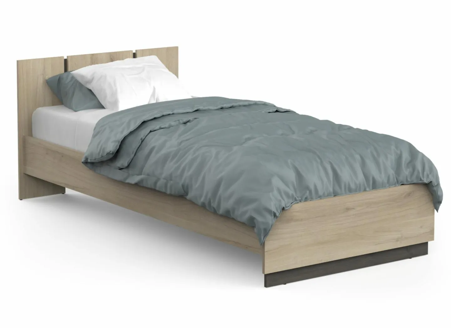 Bed Watson 90x200cm - decor - kronberg eik & waterford eik- Eenpersoonsbedden|Eenpersoonsbedden