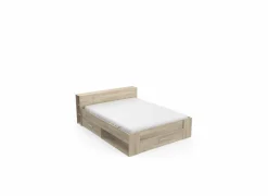 Demeyere Bed 160x200cm - decor - kronberg eik met opbergruimte- Tweepersoonsbedden