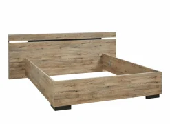 Bed 180x200cm - decor - scarlet eik- Tweepersoonsbedden