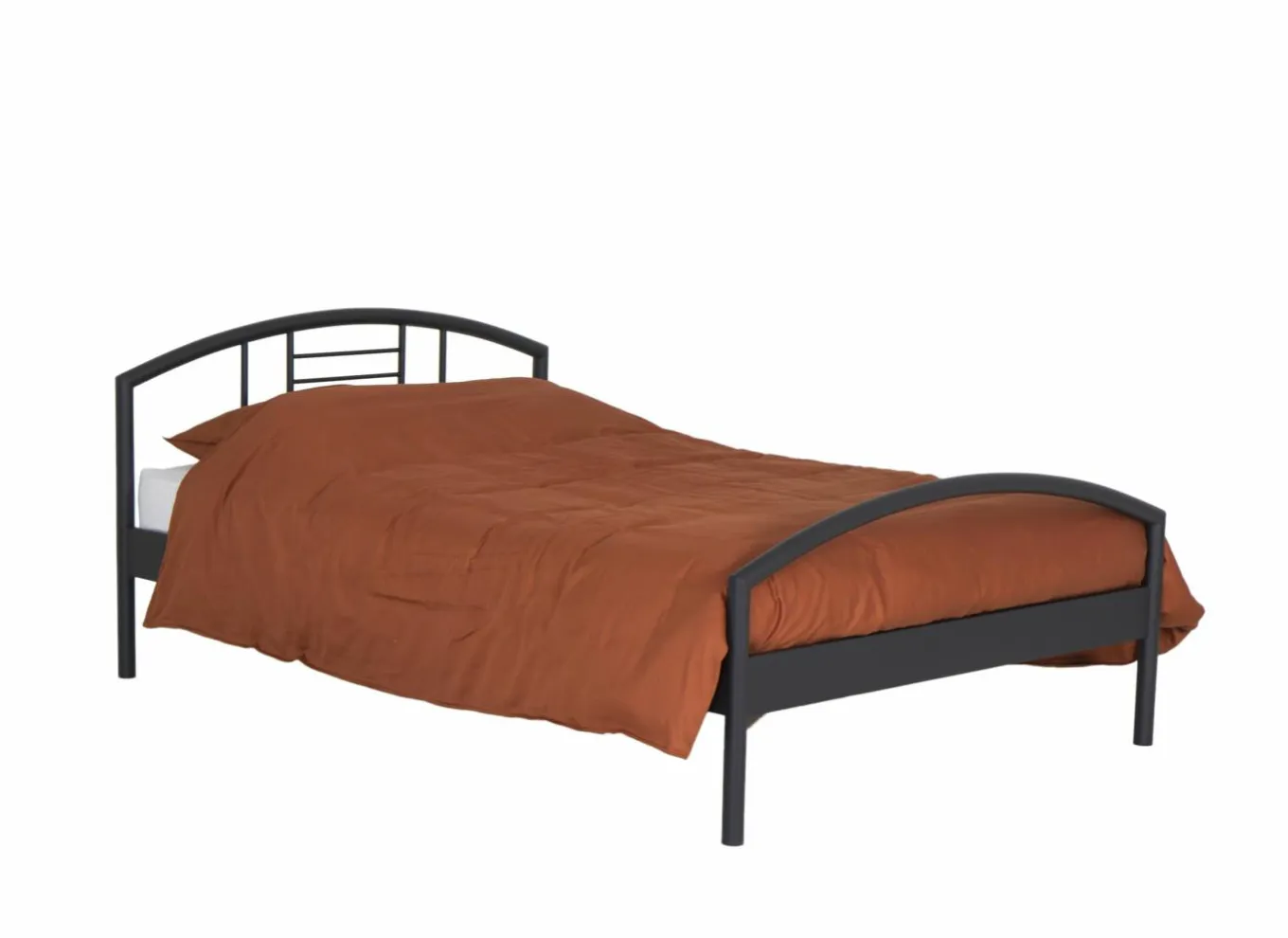 Tweepersoonsbedden|Bed You 140x200cm - metaal - zwart