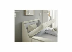 Bedbox Atlantis 120x200cm - stof - ivoor met opbergruimte- Compleet Bed|Boxsprings