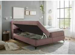Bedbox Atlantis 180x200cm - stof - flamingo met opbergruimte- Compleet Bed|Boxsprings