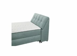 Compleet Bed|Boxsprings|Bedbox Atlantis 120x200cm - stof - munt met opbergruimte