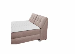 Compleet Bed|Boxsprings|Bedbox Atlantis 140x200cm - stof - flamingo met opbergruimte