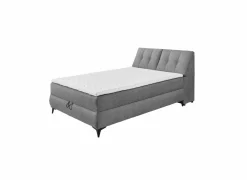 Bedbox Atlantis 140x200cm - stof - donkergrijs met opbergruimte- Compleet Bed|Boxsprings