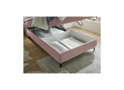 Bedbox Atlantis 120x200cm - stof - flamingo met opbergruimte- Compleet Bed|Boxsprings