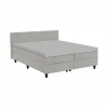 Tweepersoonsbedden|Boxsprings|Bedbox BOX53 160x200cm - stof - taupe