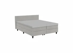 Tweepersoonsbedden|Boxsprings|Bedbox BOX53 160x200cm - stof - taupe