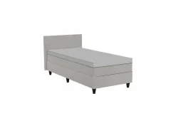 Bedbox BOX53 90x200cm - stof - taupe- Eenpersoonsbedden|Eenpersoonsbedden