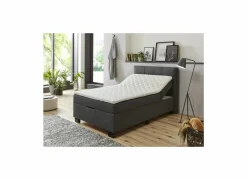 Bedbox BX1620  120x200cm - stof - antraciet met opbergruimte- Compleet Bed|Boxsprings