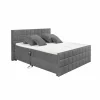 Bedbox Gabun 180x200cm - stof - antraciet elektrisch- Boxsprings