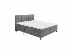 Bedbox Miralindo 160x200cm - stof - nordic graphite elektrisch- Compleet Bed|Boxsprings
