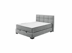 Compleet Bed|Tweepersoonsbedden|Bedbox Nagol A 140x200cm - stof - antraciet met opbergruimte
