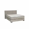 Bedbox Nagol A 160x200cm - stof - zilver met opbergruimte- Compleet Bed|Tweepersoonsbedden