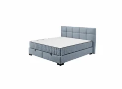 Compleet Bed|Tweepersoonsbedden|Bedbox Nagol A 160x200cm - stof - blauw met opbergruimte