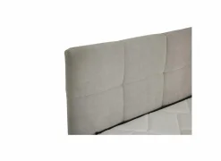 Compleet Bed|Tweepersoonsbedden|Bedbox Nagol A 140x200cm - stof - zilver met opbergruimte