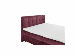 Bedbox Valetta 180x200cm - stof - bordeaux met opbergruimte- Compleet Bed|Boxsprings